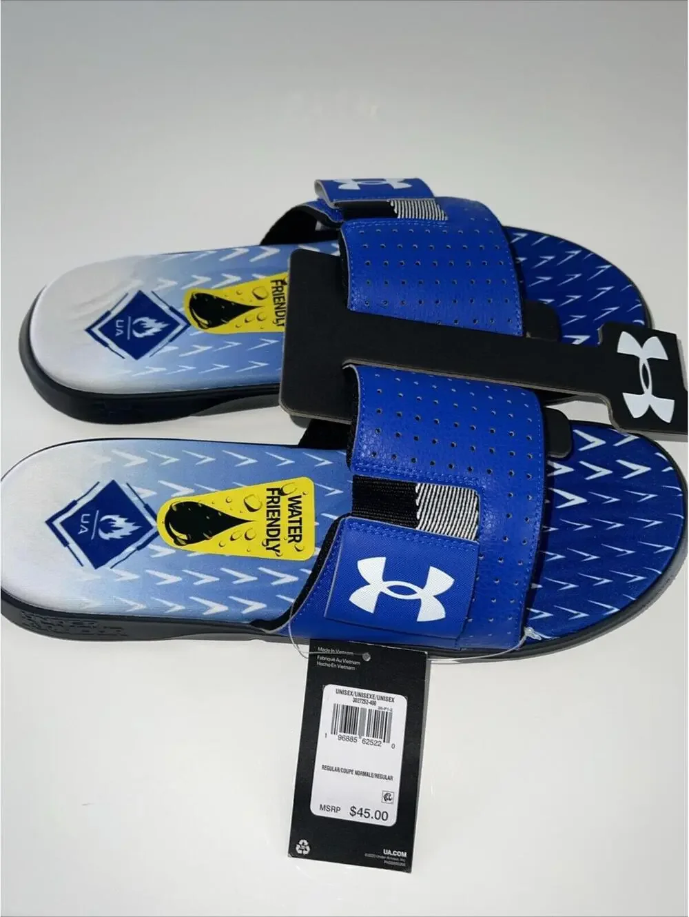 $45 Under Armour Mercenary SL UA Blue Men’s Flip Flaps 3027252 Size 11 Slides